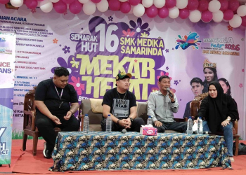 Ary Goliath hingga Penyanyi D’Academy Meriahkan HUT ke-16 SMK Medika Samarinda