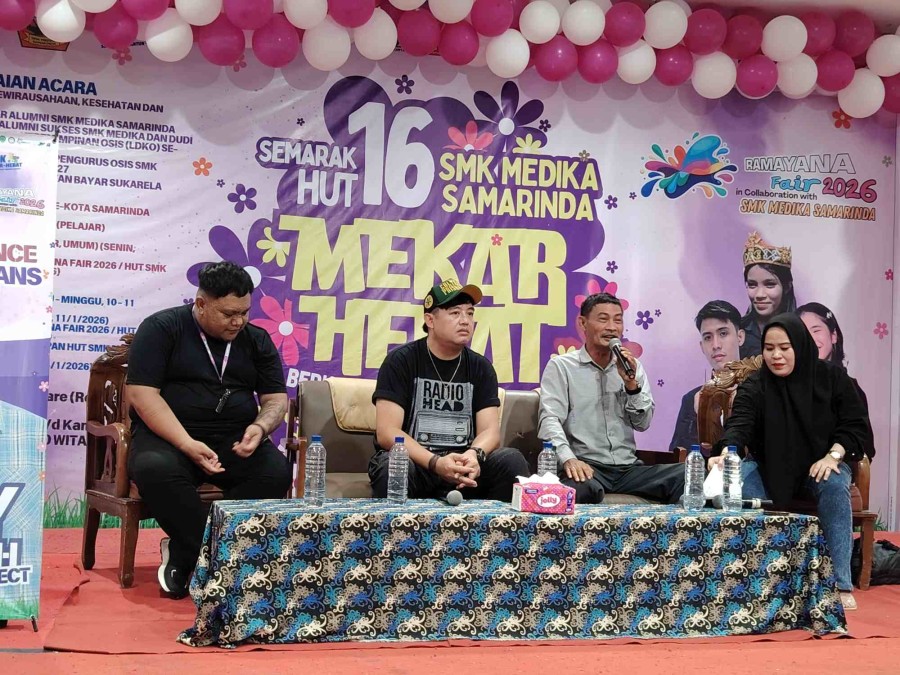 Ary Goliath hingga Penyanyi D’Academy Meriahkan HUT ke-16 SMK Medika Samarinda