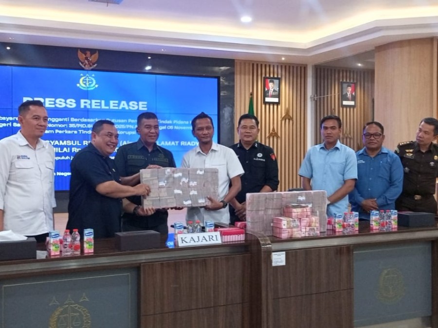 Kejari Samarinda Eksekusi Putusan Tipikor, Rp2,51 Miliar Dikembalikan ke Perusda BKS