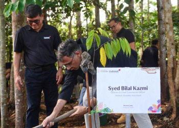 Indosat Tanam Pohon di IKN, Perkuat Implementasi Konsep Kota Hijau Nusantara