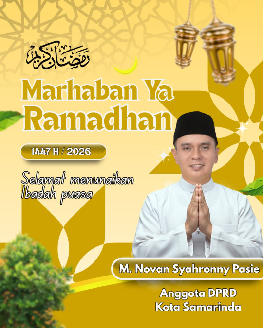Novan Syahronny Pasie Ucapkan Selamat Puasa Ramadan 1447 H