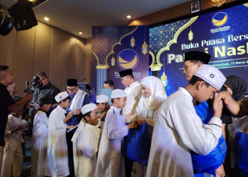 NasDem Kaltim Berbagi Ramadan, Santuni Ratusan Anak Yatim di Midtown Samarinda