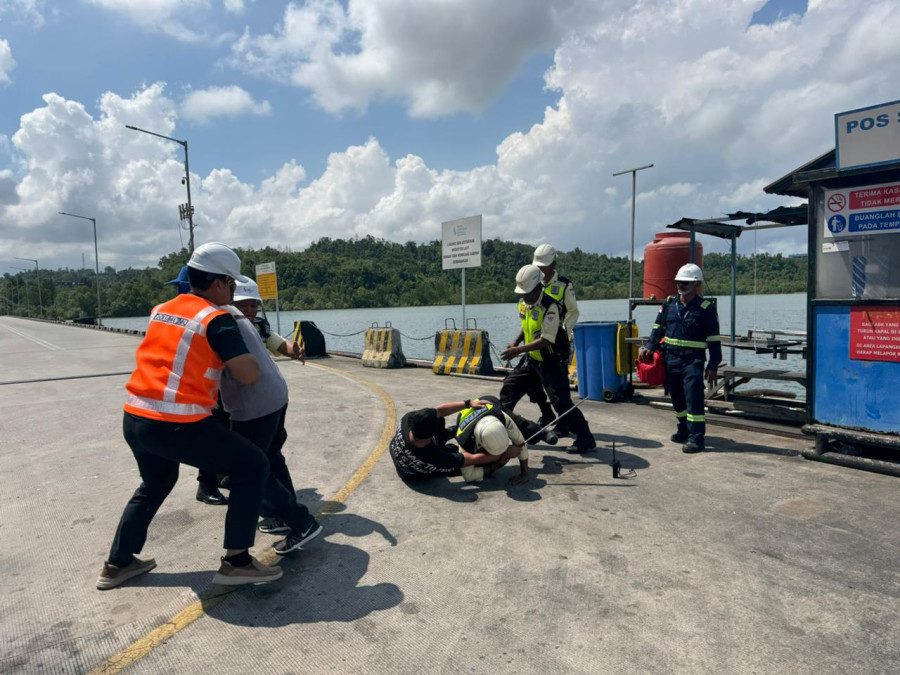 KKT Perkuat Keamanan Pelabuhan Lewat Drill ISPS Code di Balikpapan