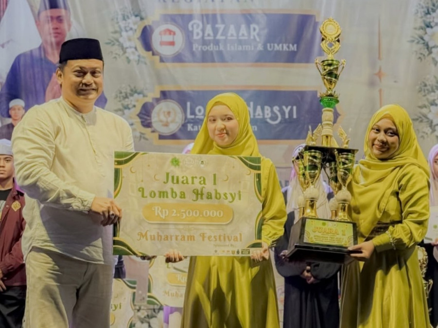 MTs Labbaika Putri Juara I Lomba Habsyi Muharram Fest 2, Damika Felda Humaira dan Kawan-Kawan: Semoga Jadi Jalan Menebar Syiar Islam