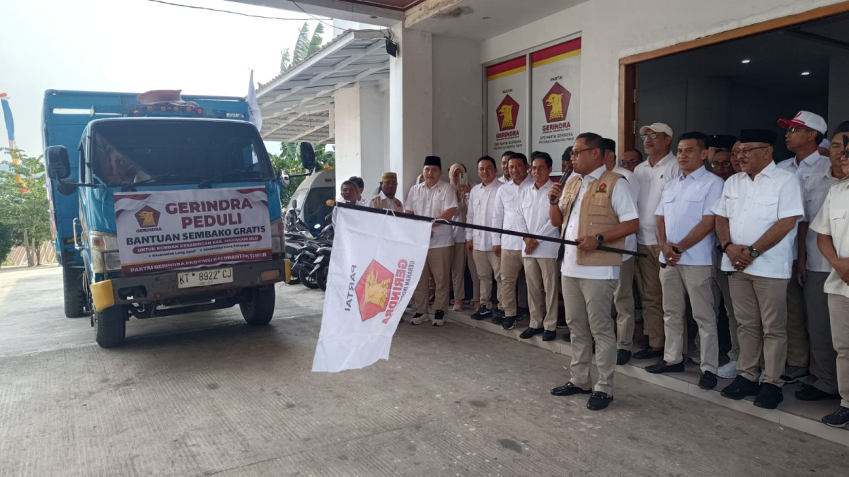 Gerindra Kaltim Kirim 1.500 Paket Bantuan Pangan untuk Warga Mahulu