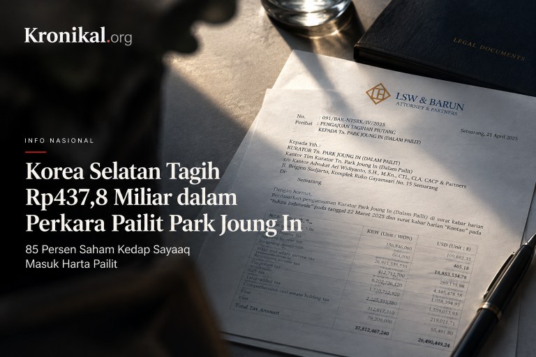 Korea Selatan Tagih Rp437,8 Miliar dalam Perkara Pailit Park Joung In
